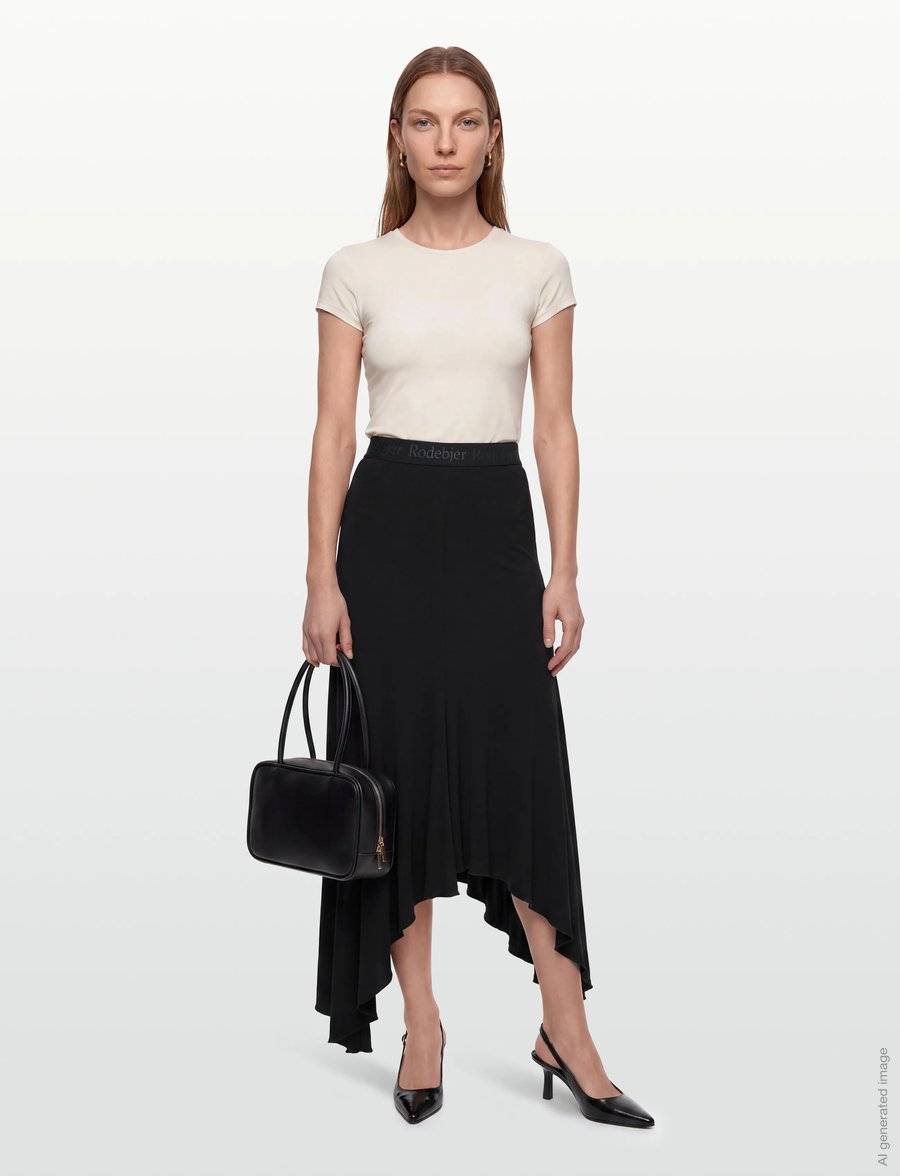 RODEBJER - RODEBJER SANDY - midi-röcke - black - 0