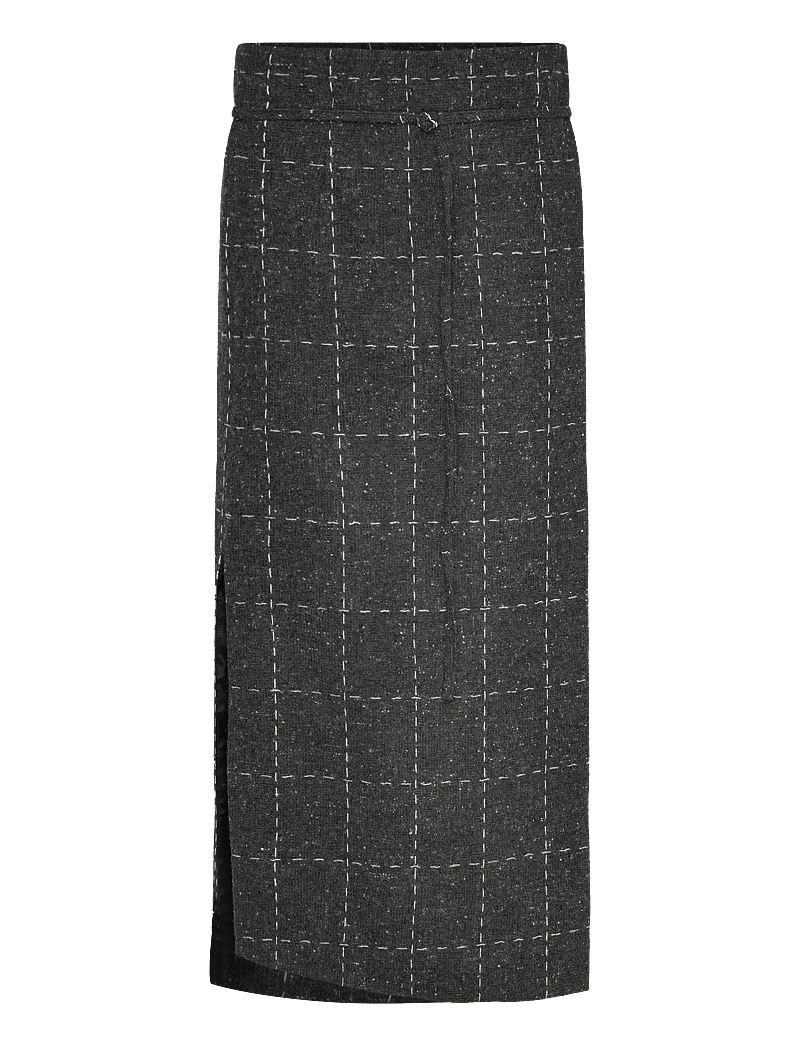RODEBJER - Rodebjer Blanket Check - midi-röcke - grey melange - 0
