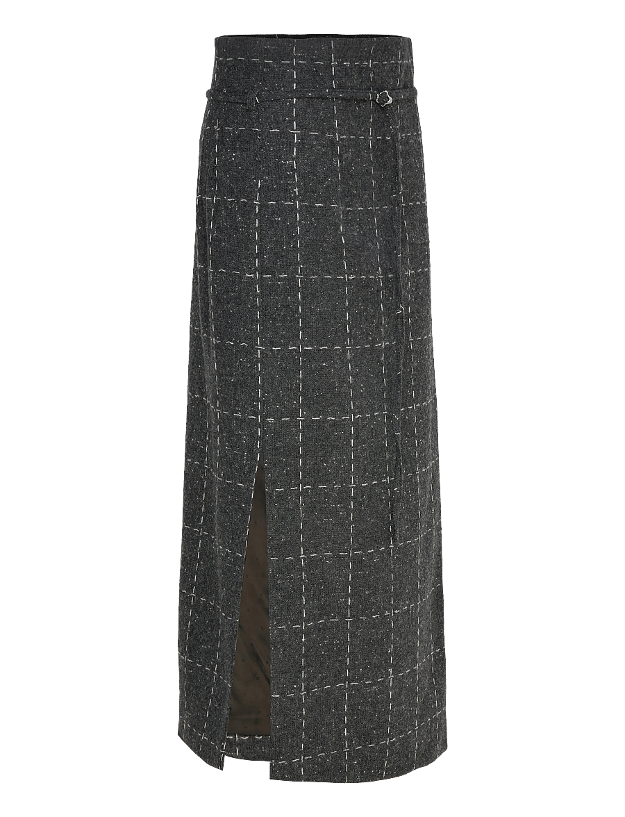 RODEBJER - Rodebjer Blanket Check - midi kjolar - grey melange - 2