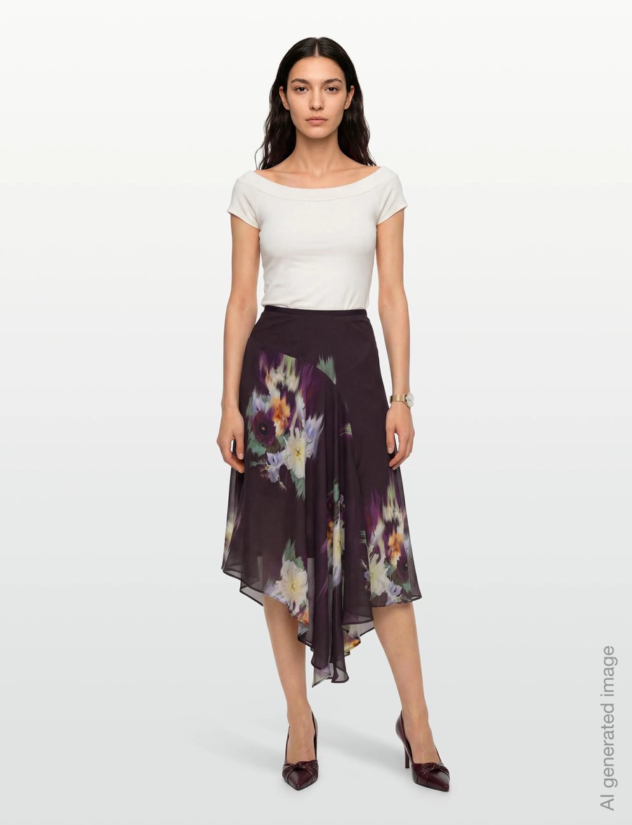 RODEBJER - Rodebjer Shannon Baroque - midi skirts - gardenia lavender - 0