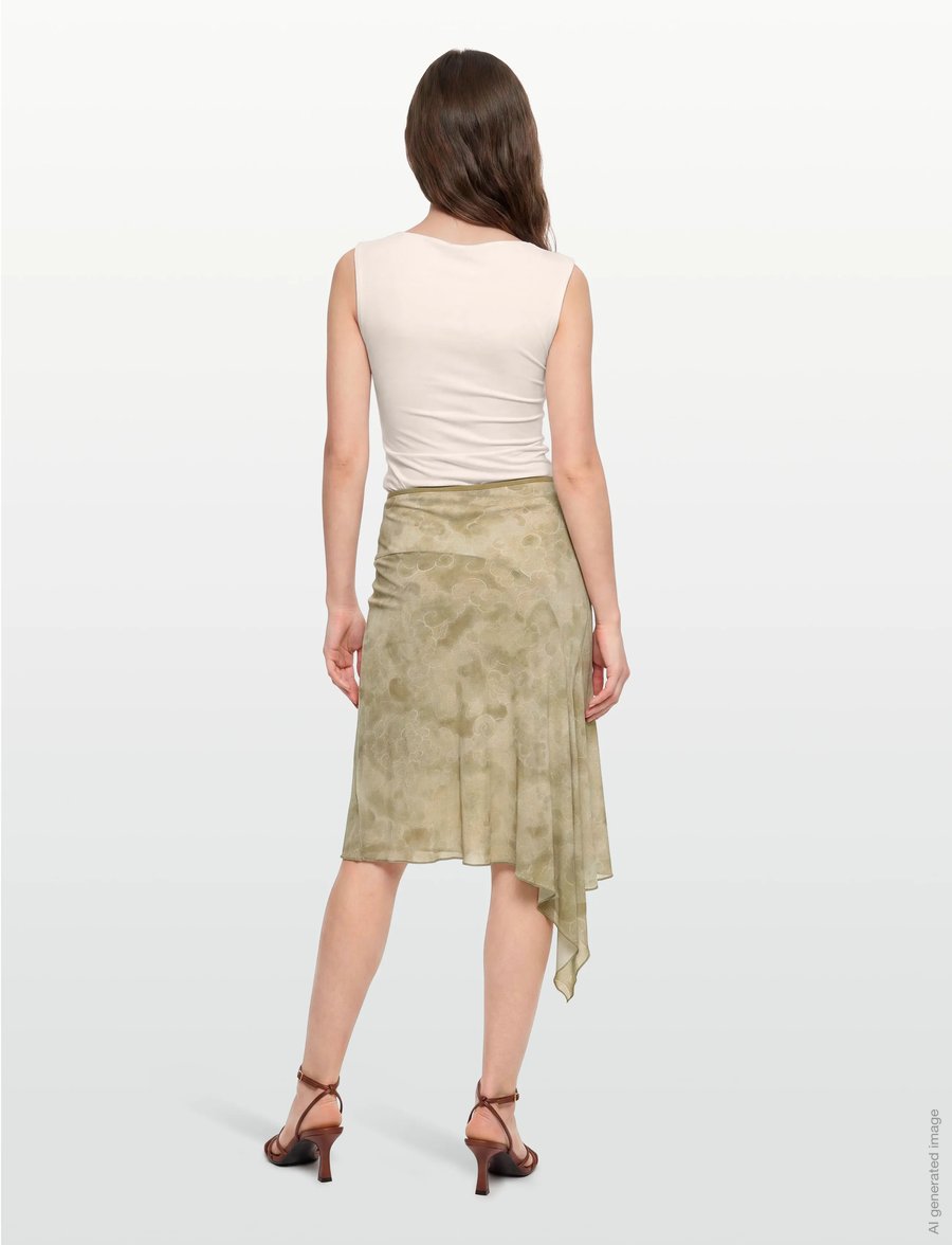 RODEBJER - RODEBJER RIMINI CLOUDS - midi-röcke - sage green - 4