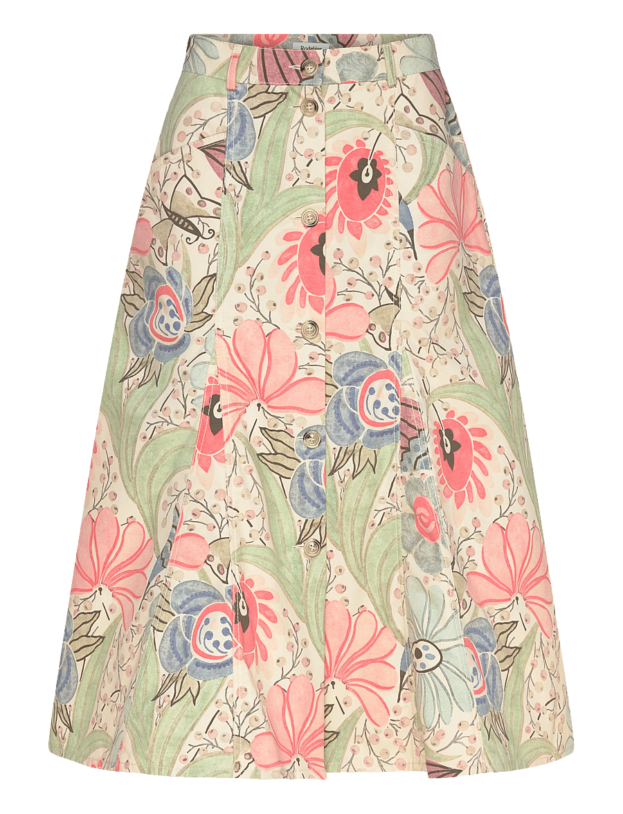 RODEBJER - Rodebjer London Ducharne - midi skirts - coral multi - 0
