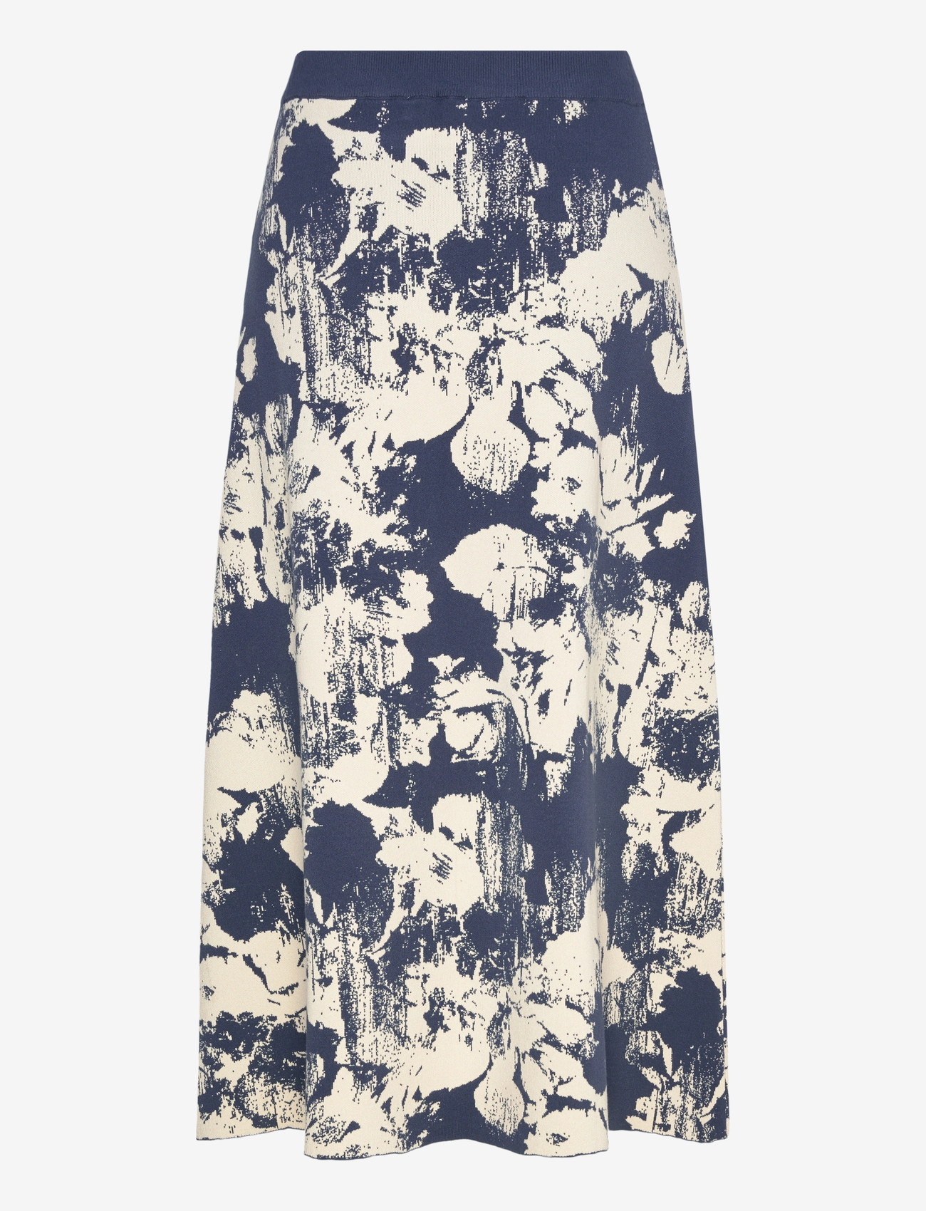RODEBJER - Rodebjer Flora Denim Flower - midi skirts - navy/sand - 2