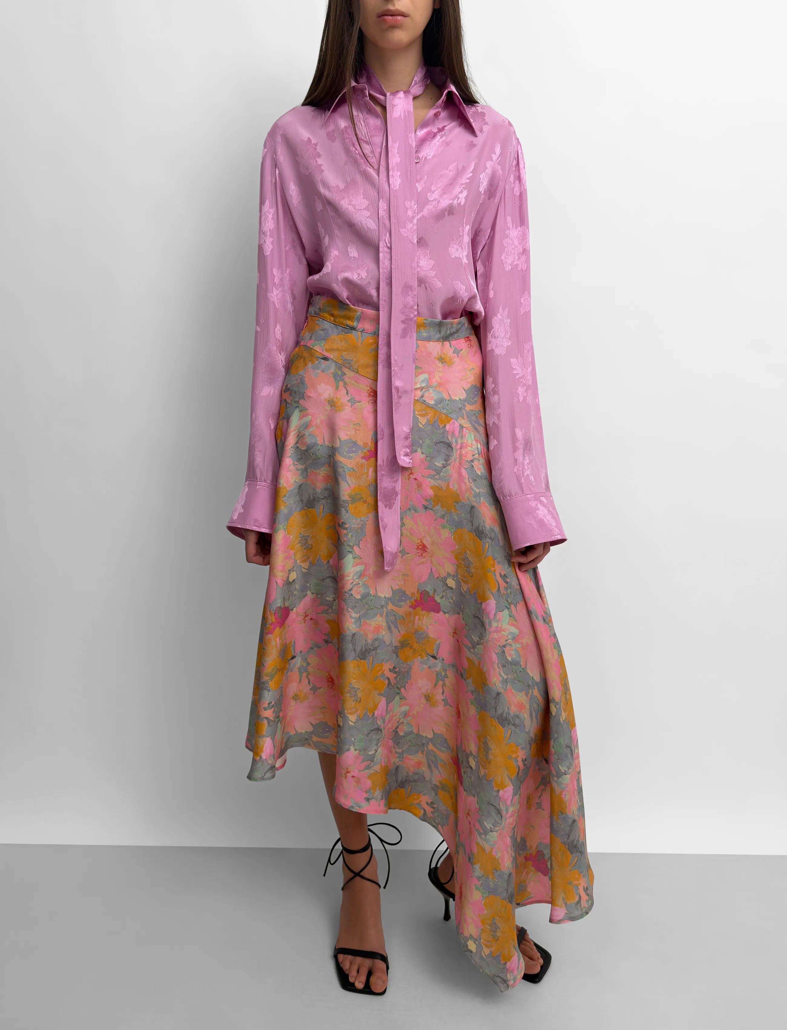 RODEBJER Sween Floral Shine, XS, Röcke, Rosa - Wrap Frauen