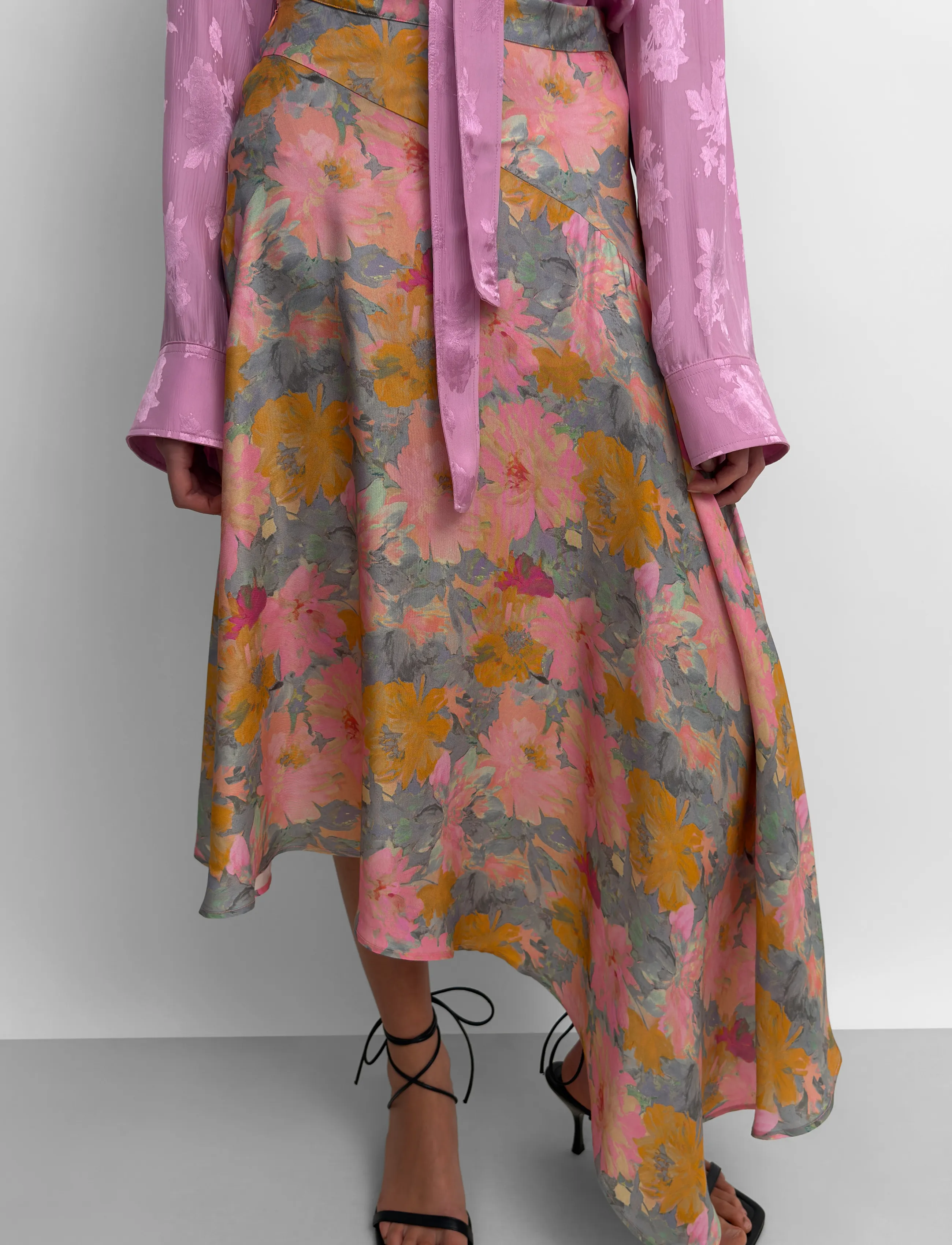 RODEBJER - Rodebjer Sween Floral Shine - hõlmikseelikud - paint pink/saffron - 4