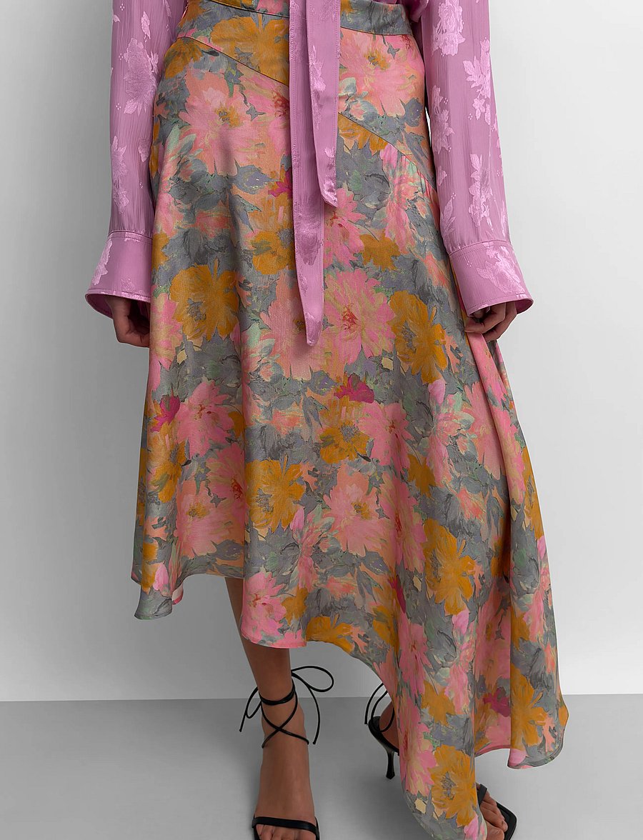RODEBJER - Rodebjer Sween Floral Shine - hõlmikseelikud - paint pink/saffron - 4