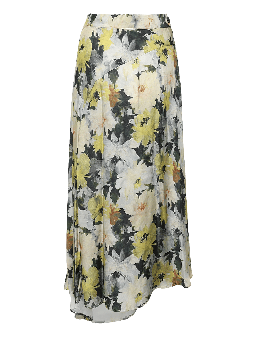 RODEBJER - Rodebjer Sween Floral Shine - omlottkjolar - yellow/black - 2