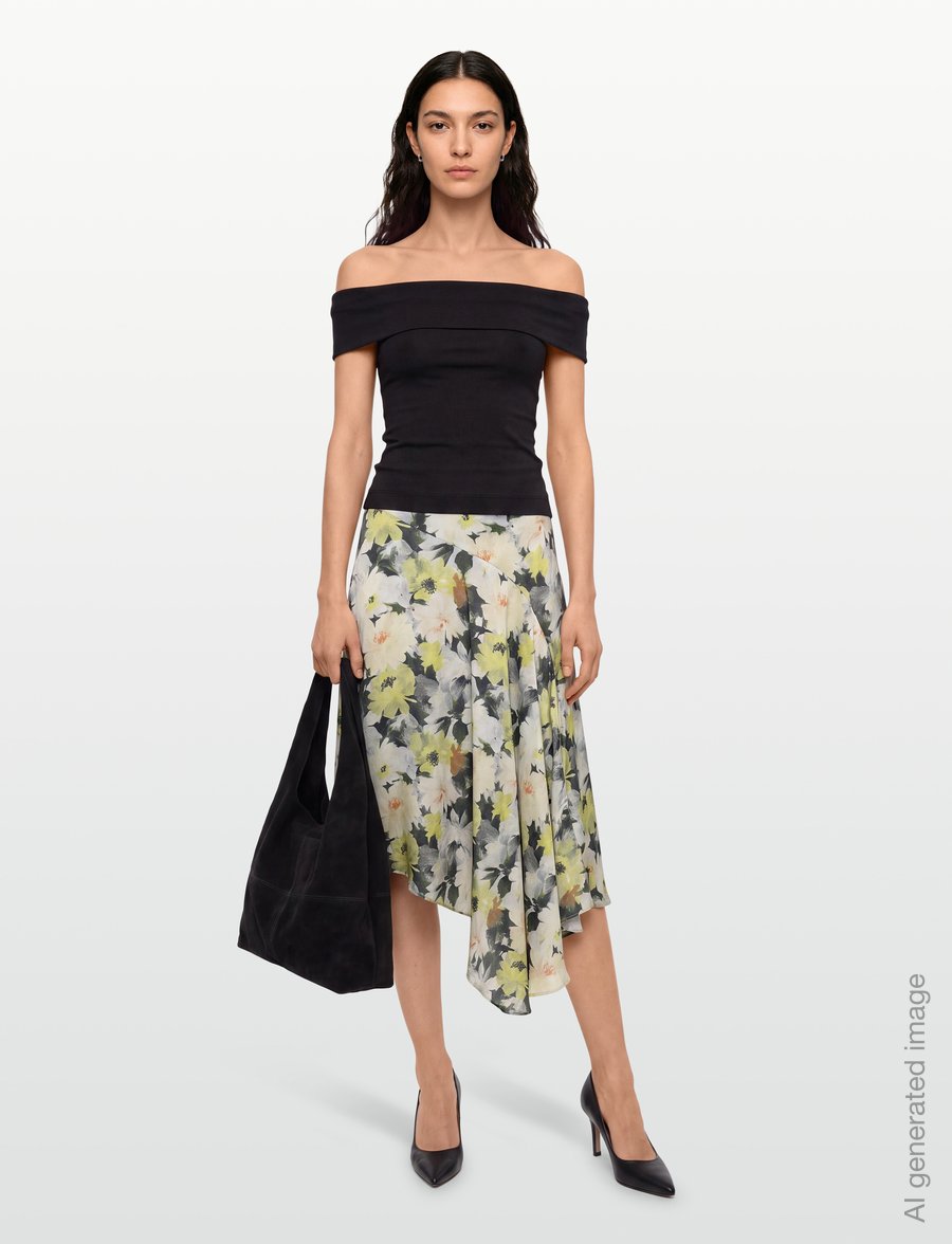 RODEBJER - Rodebjer Sween Floral Shine - omlottkjolar - yellow/black - 0