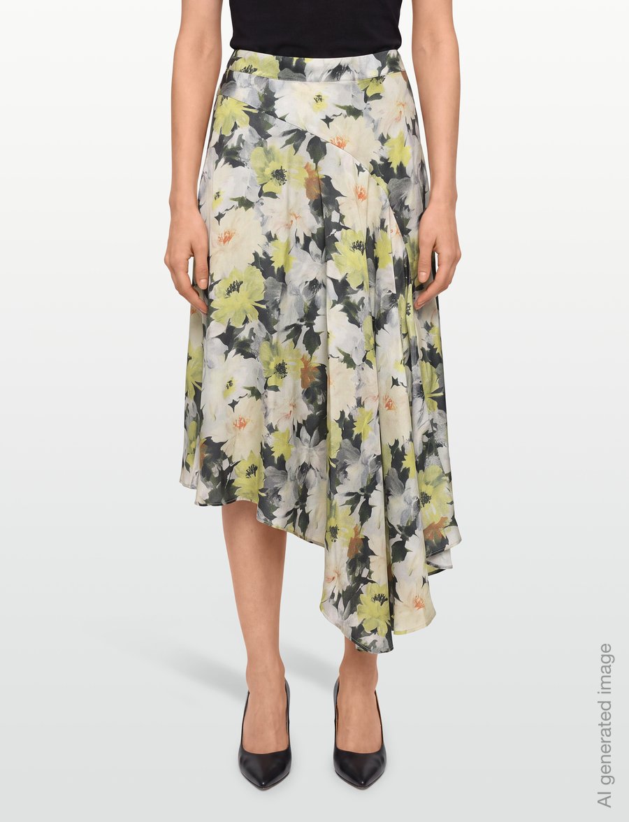 RODEBJER - Rodebjer Sween Floral Shine - omlottkjolar - yellow/black - 3