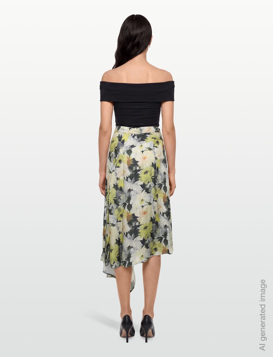 RODEBJER - Rodebjer Sween Floral Shine - omlottkjolar - yellow/black - 4