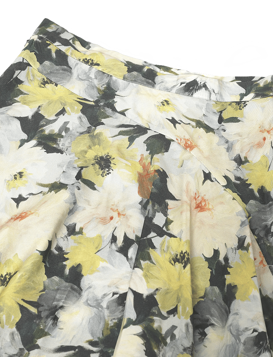 RODEBJER - Rodebjer Sween Floral Shine - omlottkjolar - yellow/black - 5