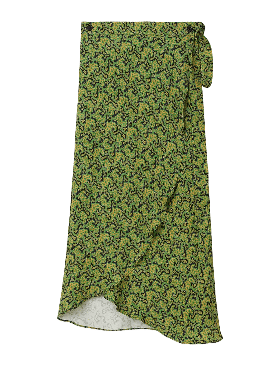 RODEBJER - Rodebjer Hizomi Viscose Prt - wrap skirts - branches paisley green - 0