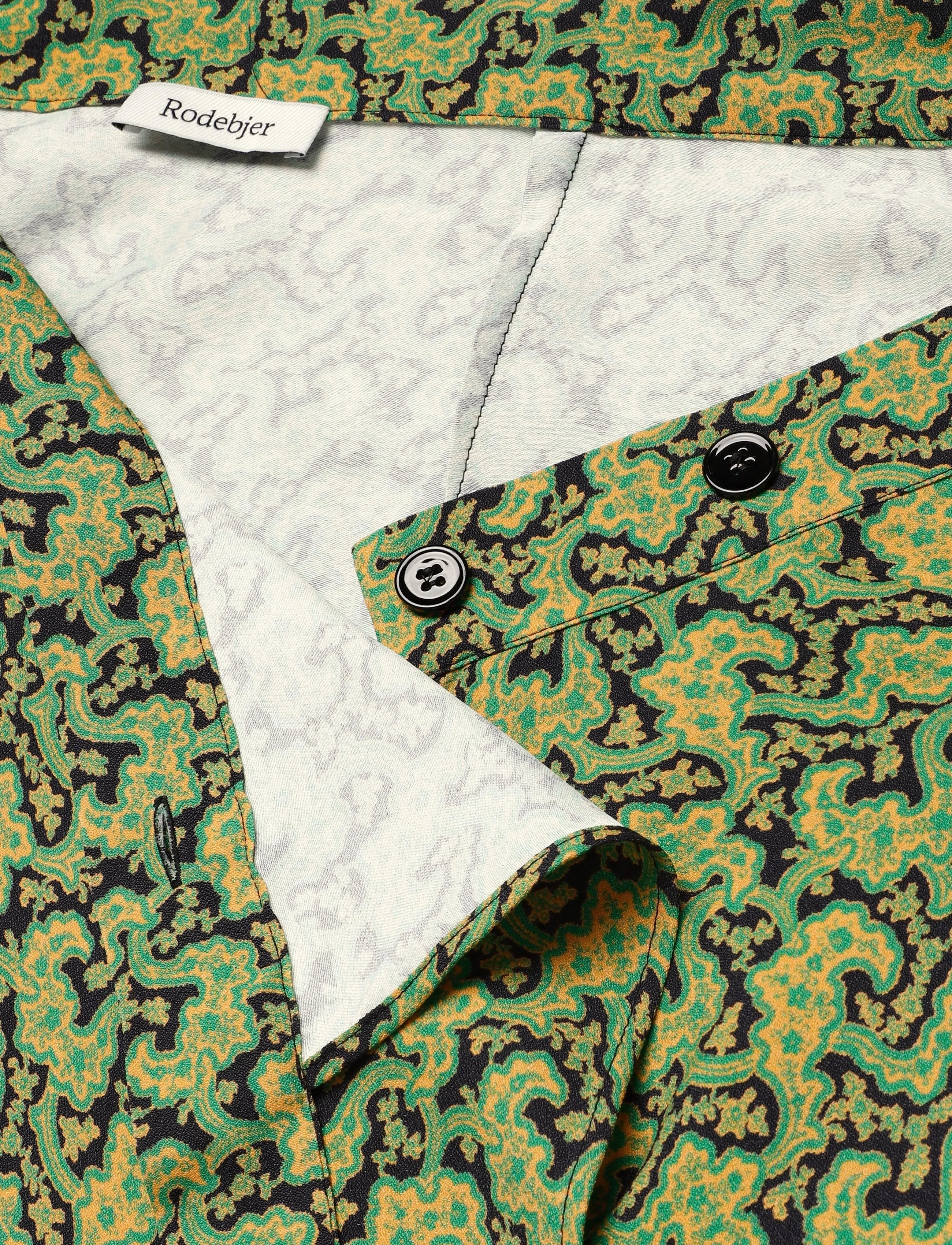 RODEBJER - Rodebjer Hizomi Viscose Prt - hõlmikseelikud - branches paisley green - 5