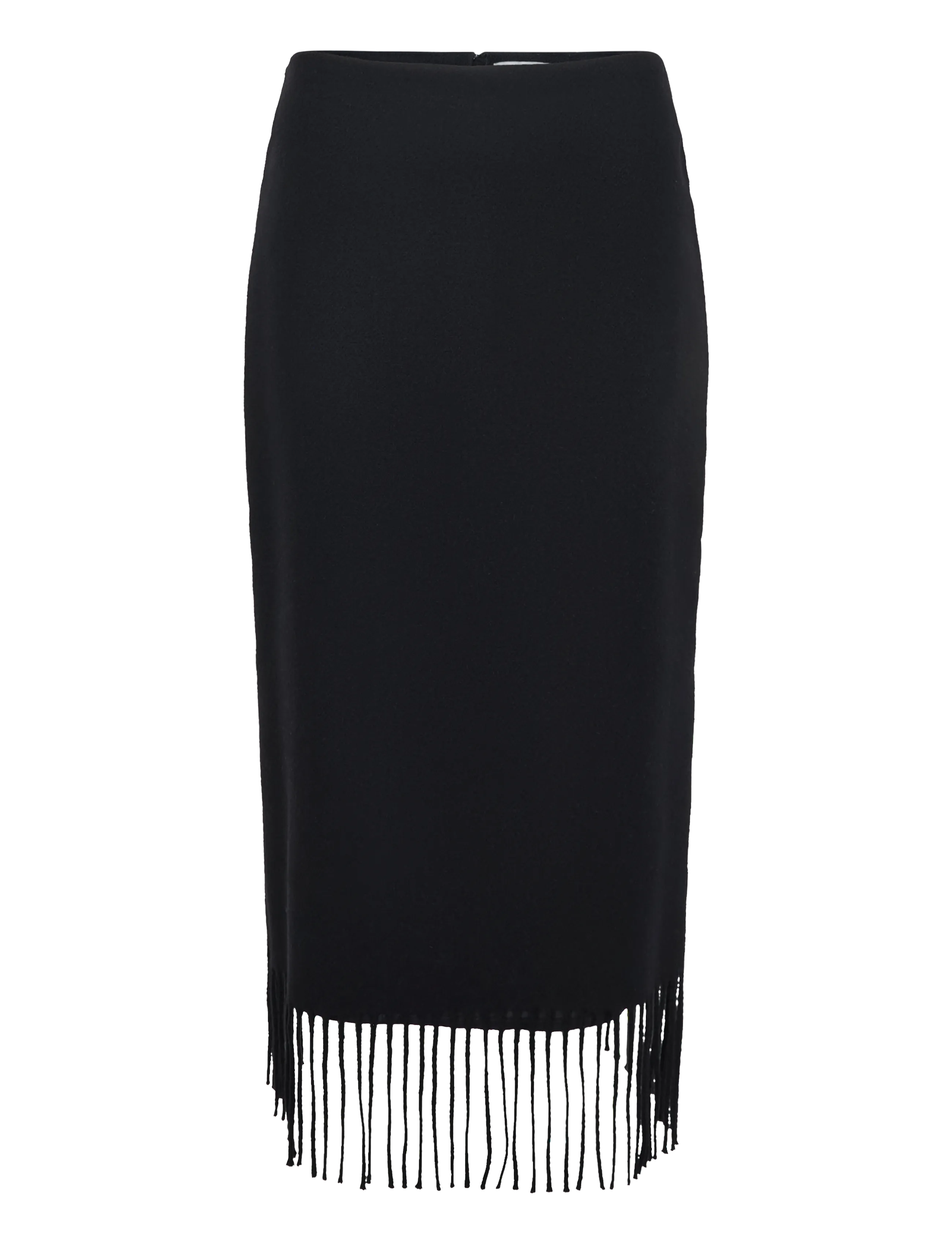 RODEBJER Rodebjer Blaine Fringe - Kootud seelikud - BLACK / black