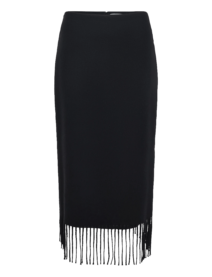 RODEBJER - Rodebjer Blaine Fringe - strickröcke - black - 1