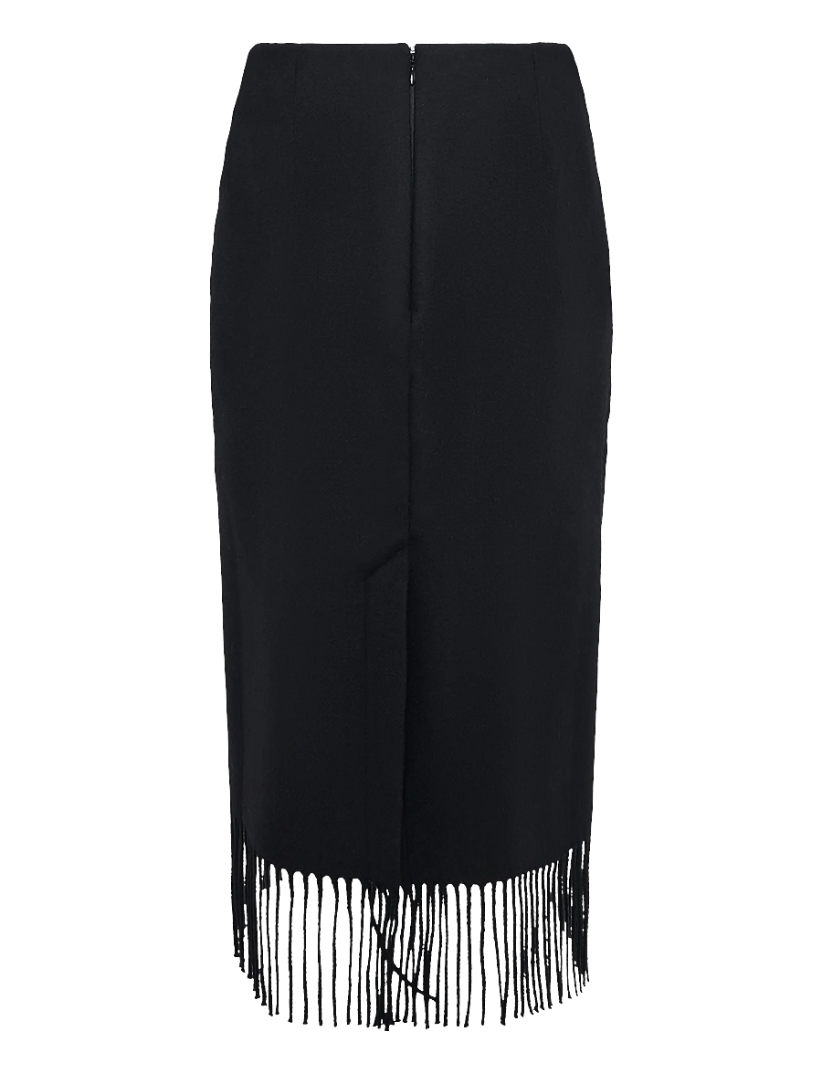 RODEBJER - Rodebjer Blaine Fringe - strickröcke - black - 2