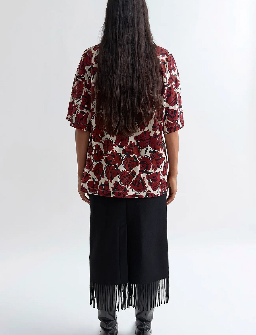RODEBJER - Rodebjer Blaine Fringe - strikkede nederdele - black - 2