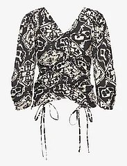 RODEBJER - Rodebjer Venus Rihad - long-sleeved blouses - black/white - 1