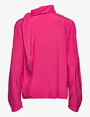 RODEBJER - Rodebjer Mona Drapy - long-sleeved blouses - hot pink - 1
