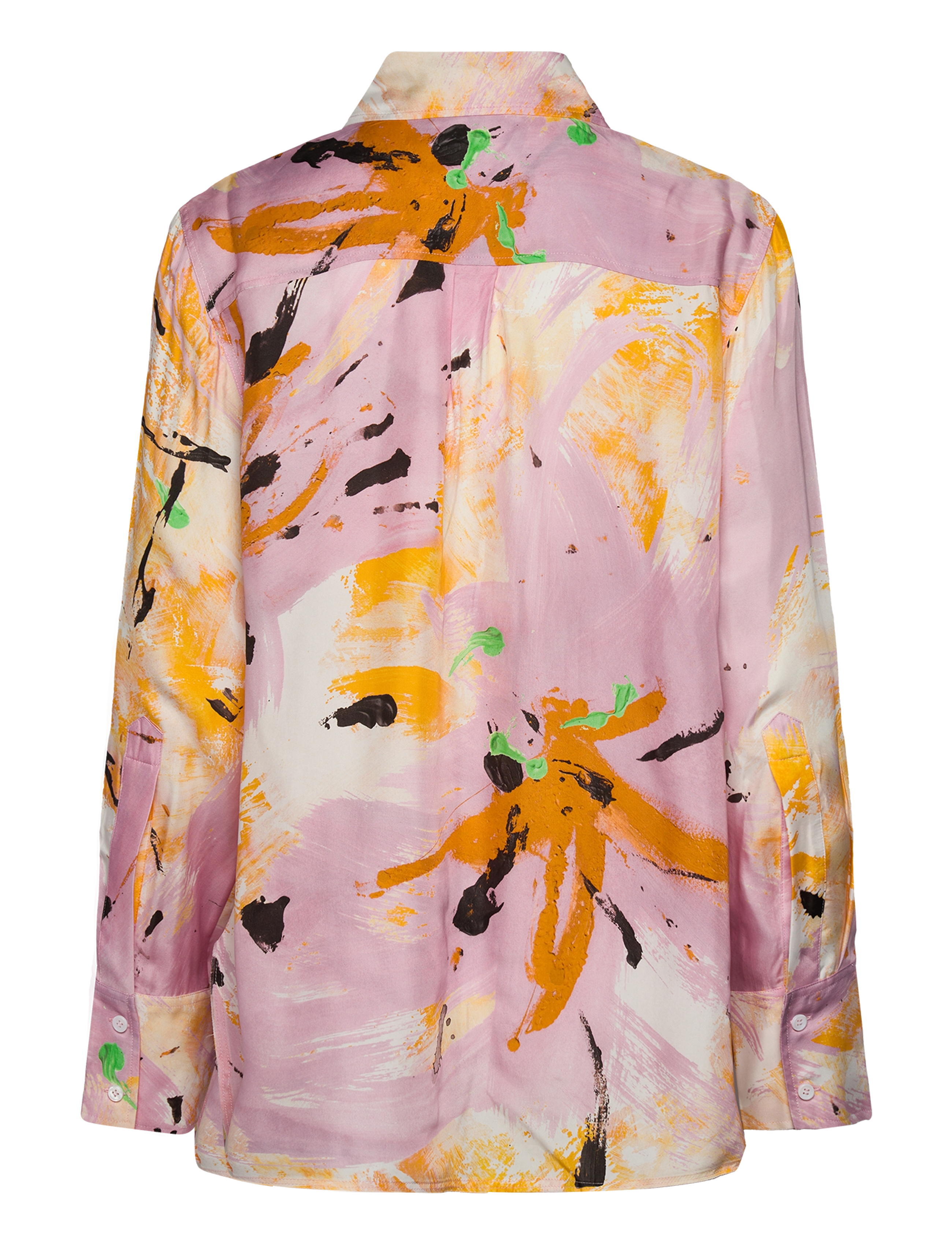 RODEBJER - Rodebjer Sofia Floral - long-sleeved shirts - whipped cream/saffron - 1