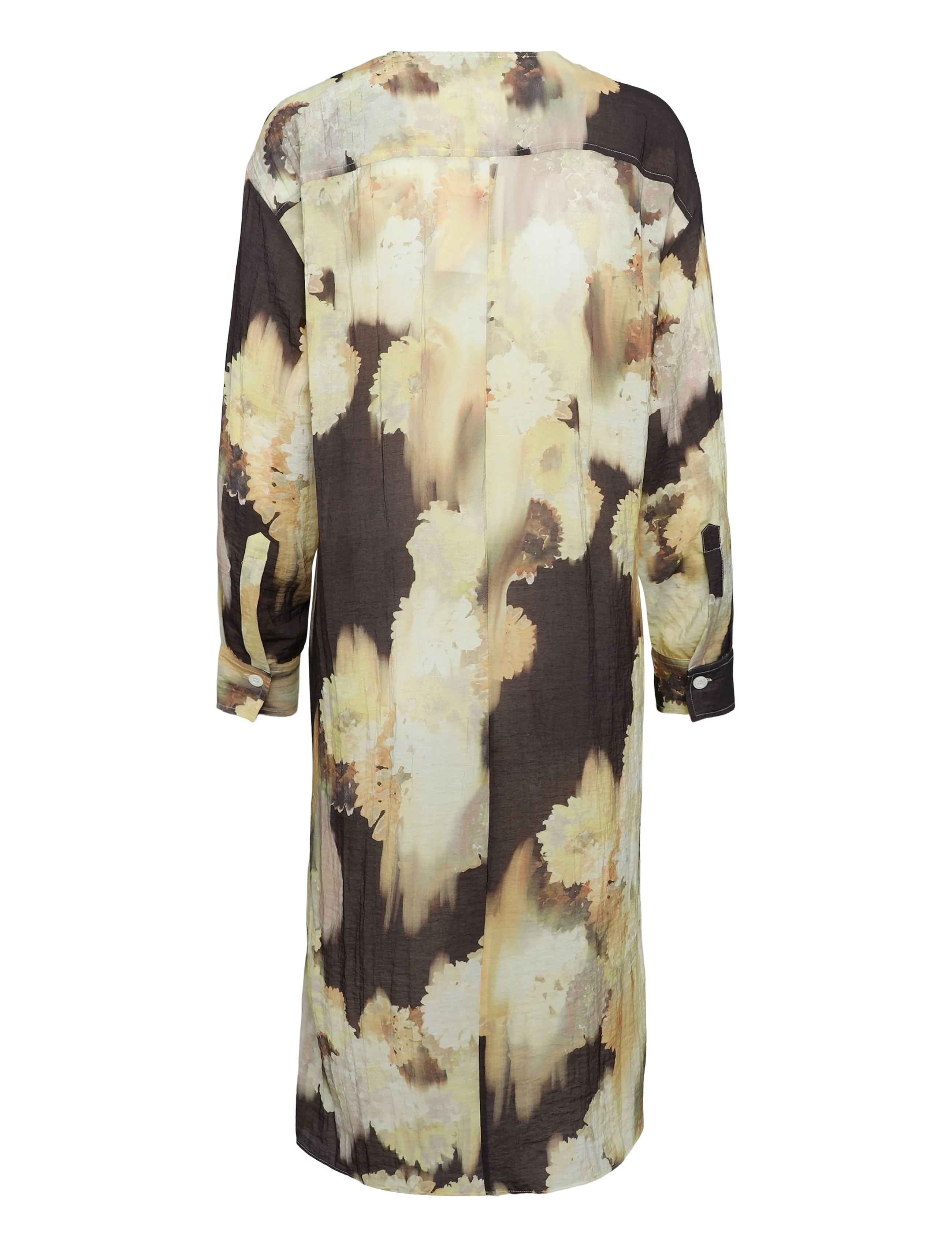 RODEBJER - RODEBJER CECILIE LONG BLURRY FLOWER - midi dresses - blurry flower brown - 1