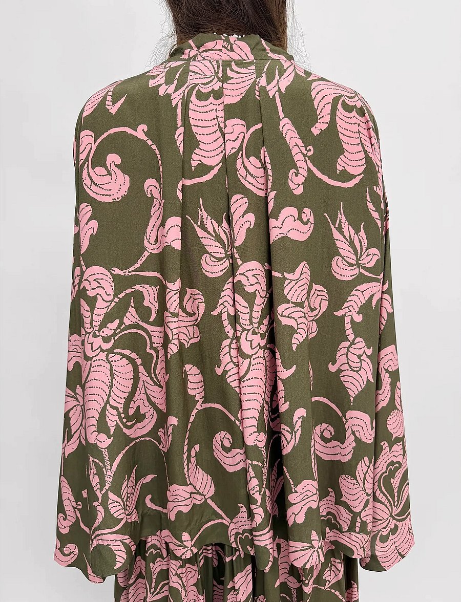 RODEBJER - RODEBJER DENALI FRENCH LILY - langærmede bluser - olive/pink - 3