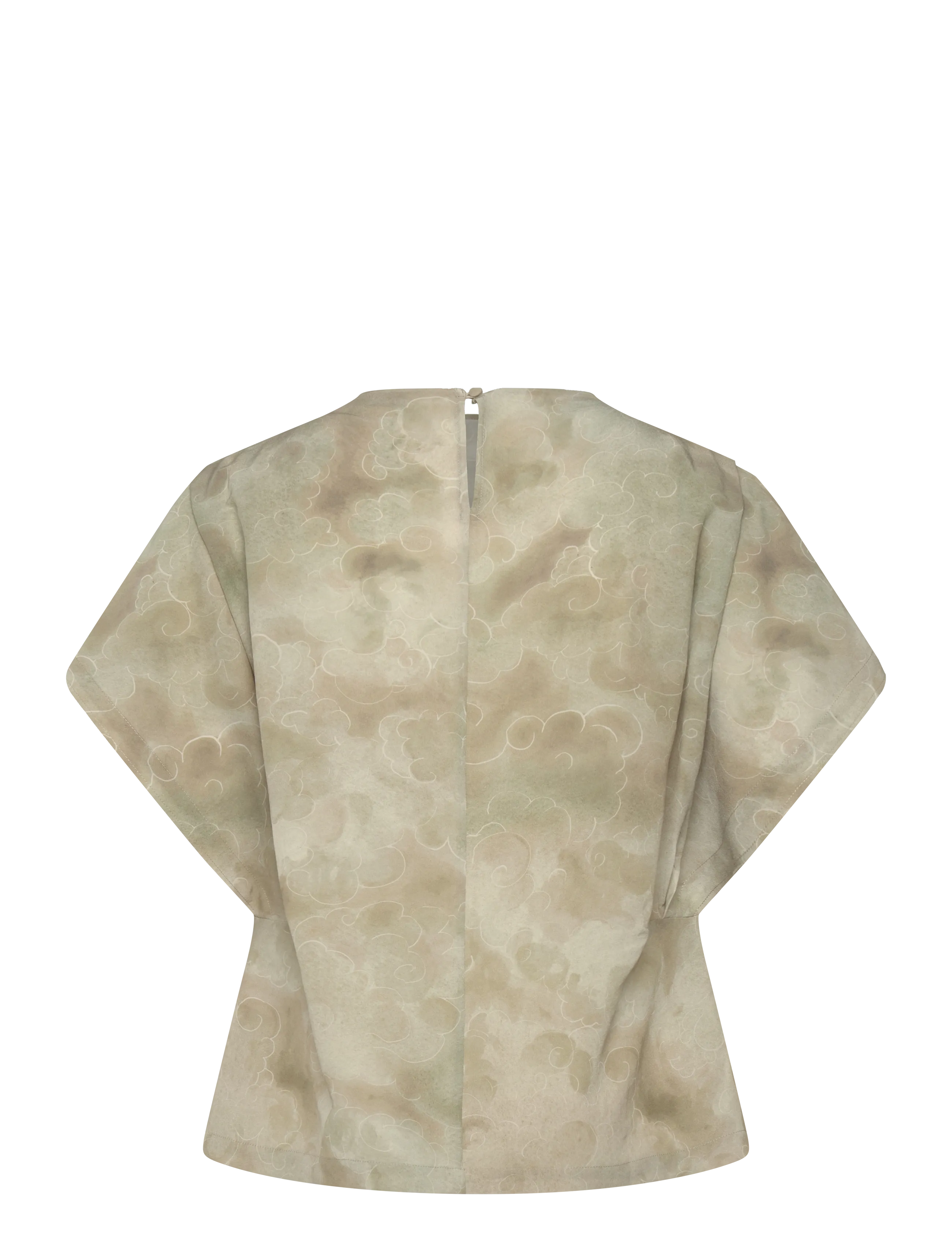 RODEBJER - Rodebjer Amaya Clouds - short-sleeved blouses - sage green - 2