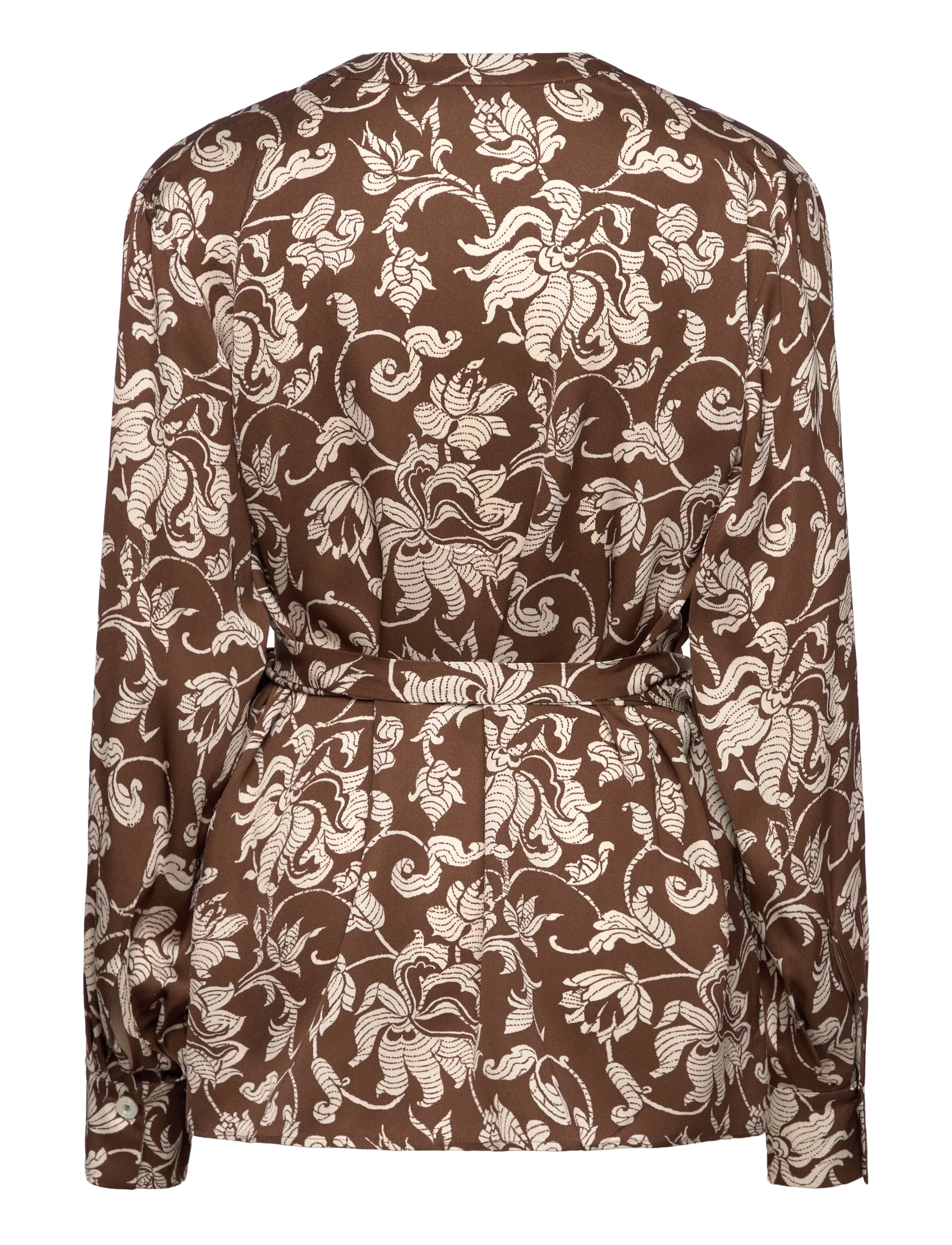 RODEBJER - Rodebjer Palmer French Lily - long sleeved blouses - brown/cream - 2