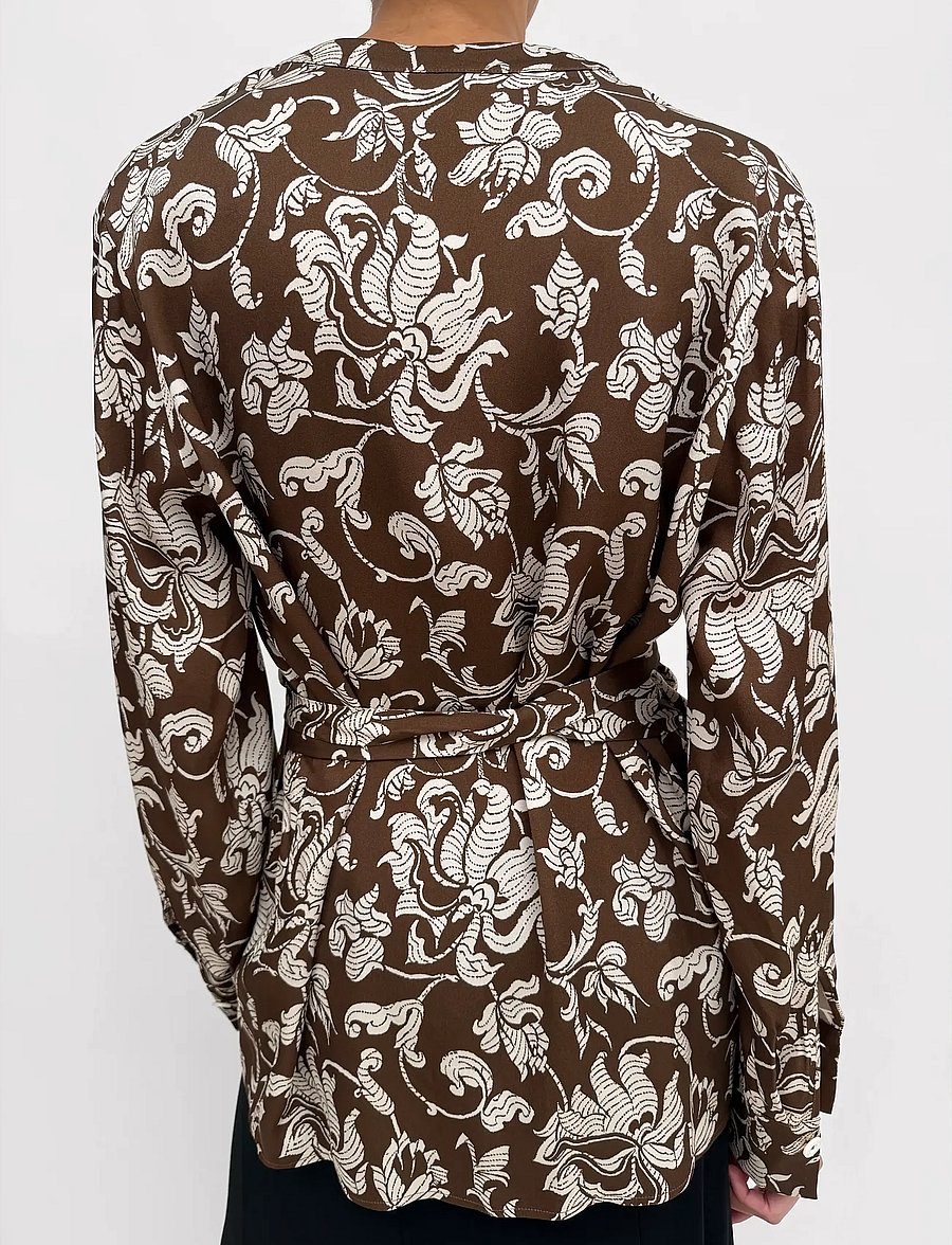 RODEBJER - Rodebjer Palmer French Lily - langärmelige blusen - brown/cream - 3