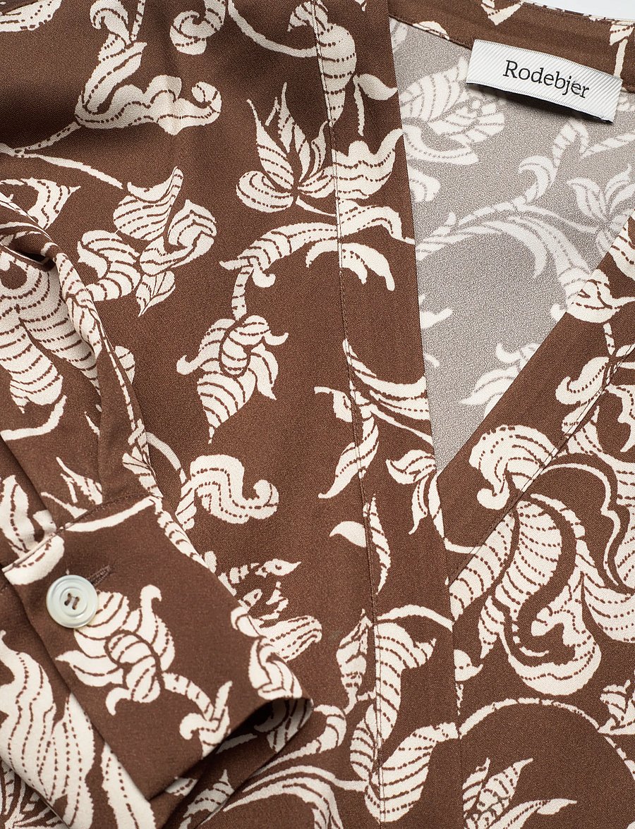 RODEBJER - Rodebjer Palmer French Lily - langärmelige blusen - brown/cream - 4