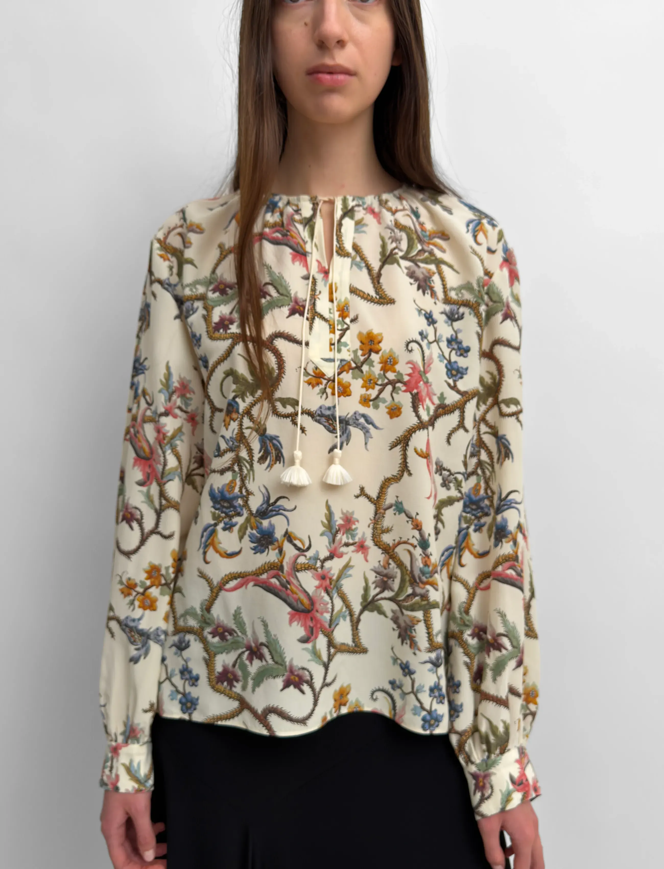 RODEBJER Rodebjer Baily Trailing, XL, Cream, Bluser > Langærmede, Dame