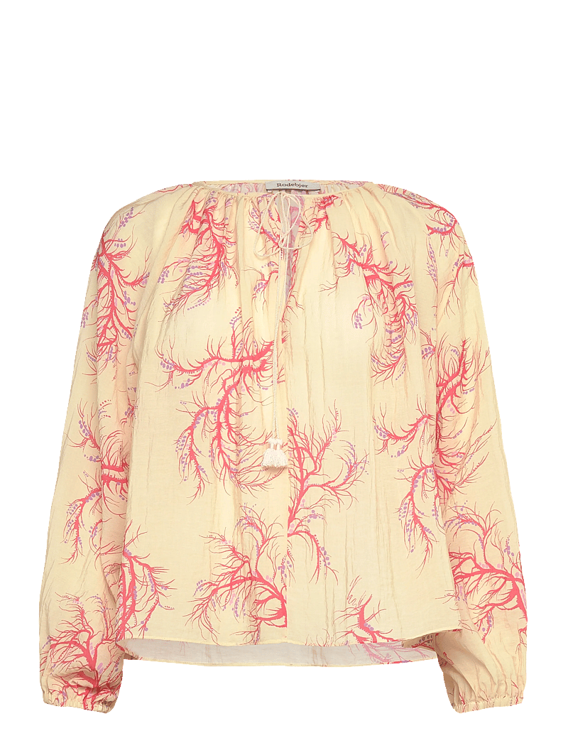 RODEBJER - Rodebjer Phoebe Seaweed - long sleeved blouses - cream/red - 1