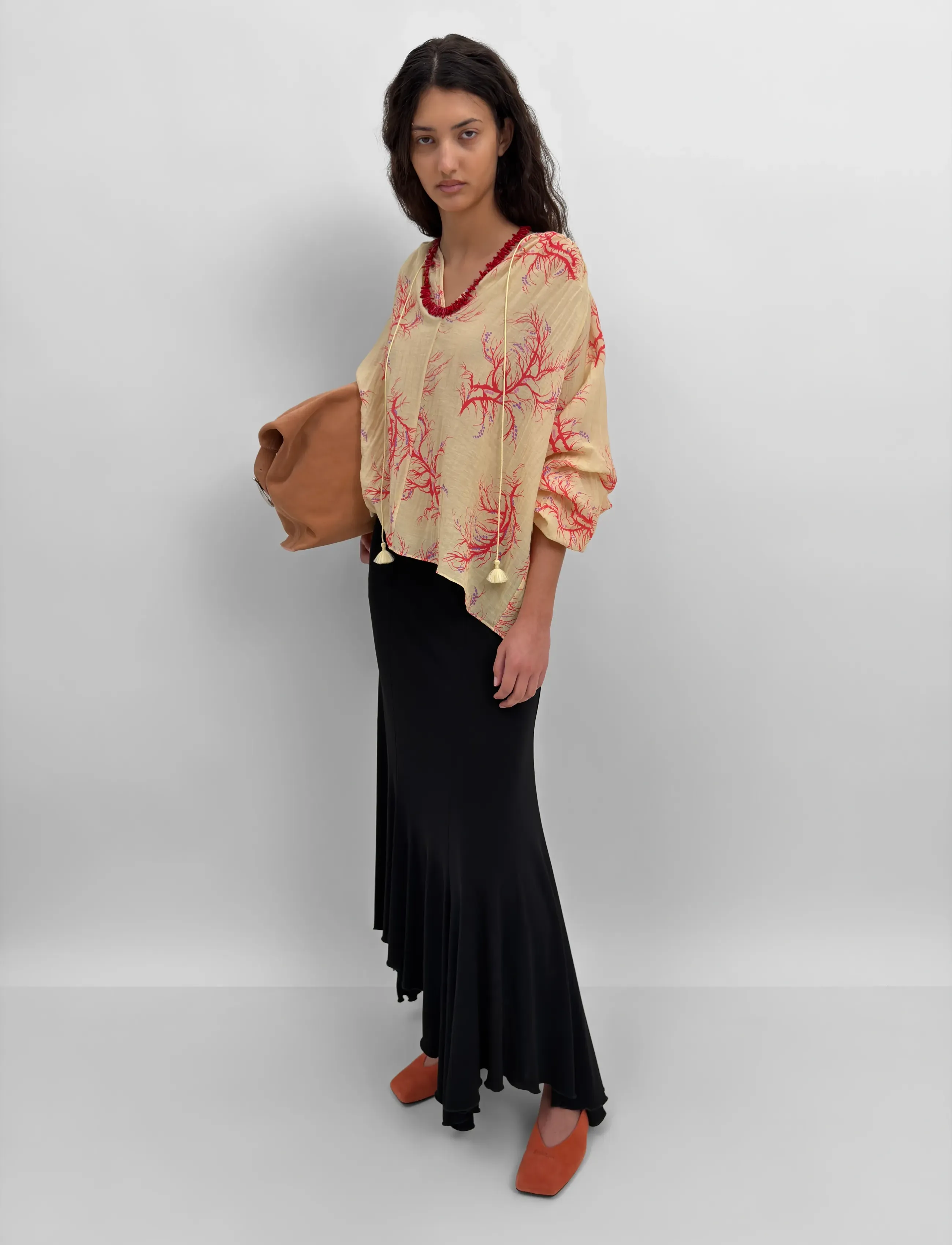 RODEBJER Rodebjer Phoebe Seaweed, L, Cream, Bluser > Langærmede, Dame