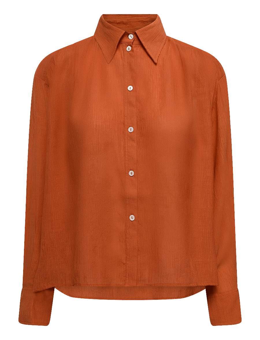 RODEBJER - RODEBJER TAYLOR PLISSe - langärmlige hemden - bleached red - 1