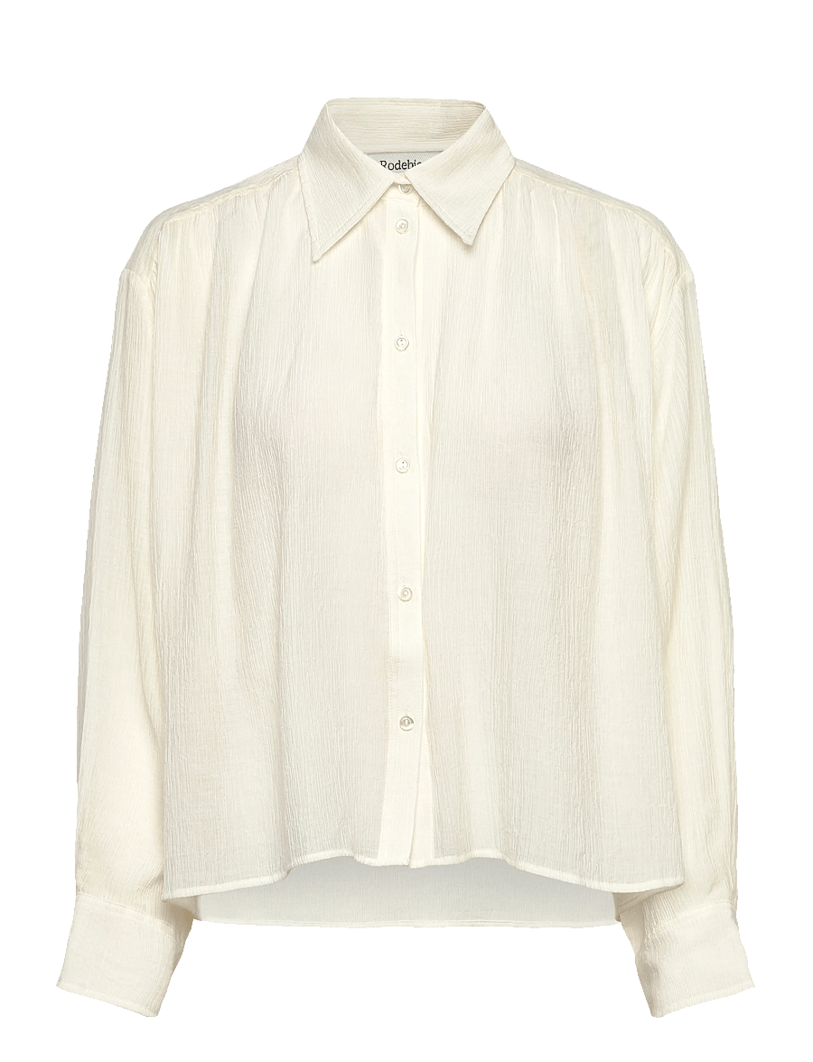 RODEBJER - Rodebjer Taylor Plissé - langärmlige hemden - gardenia cream - 1