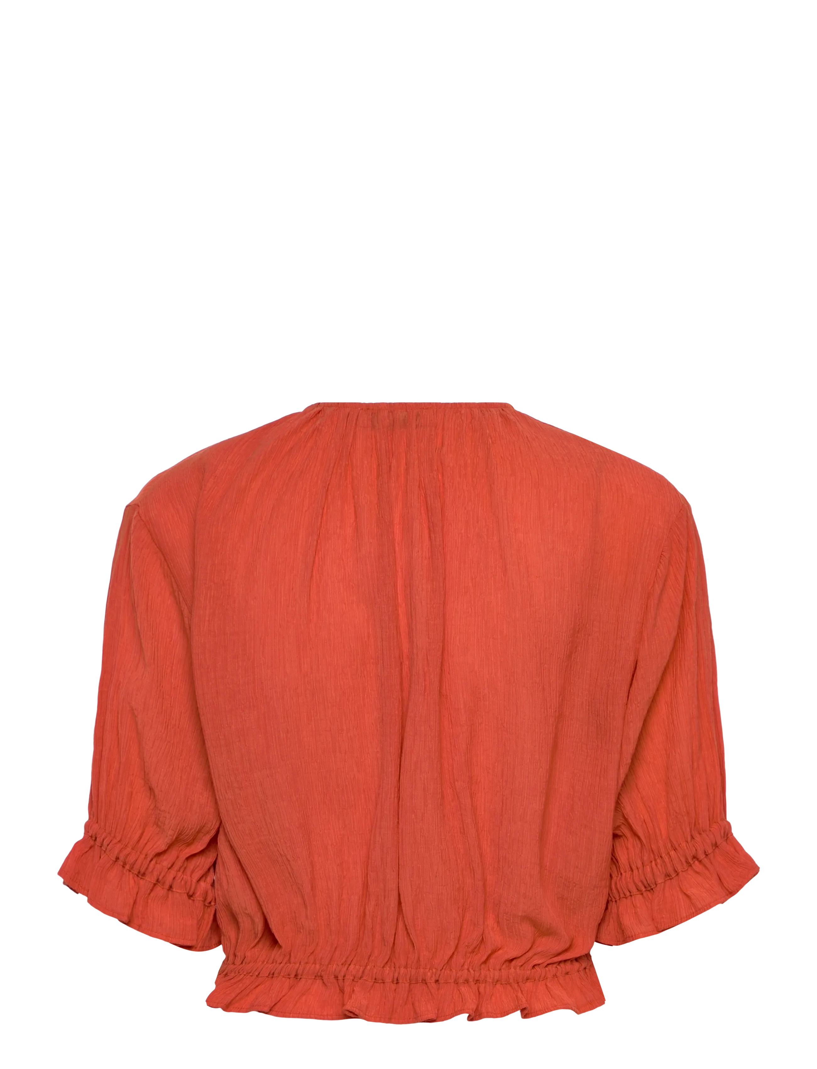 RODEBJER - Rodebjer Perla Plissé - short-sleeved blouses - bleached red - 2