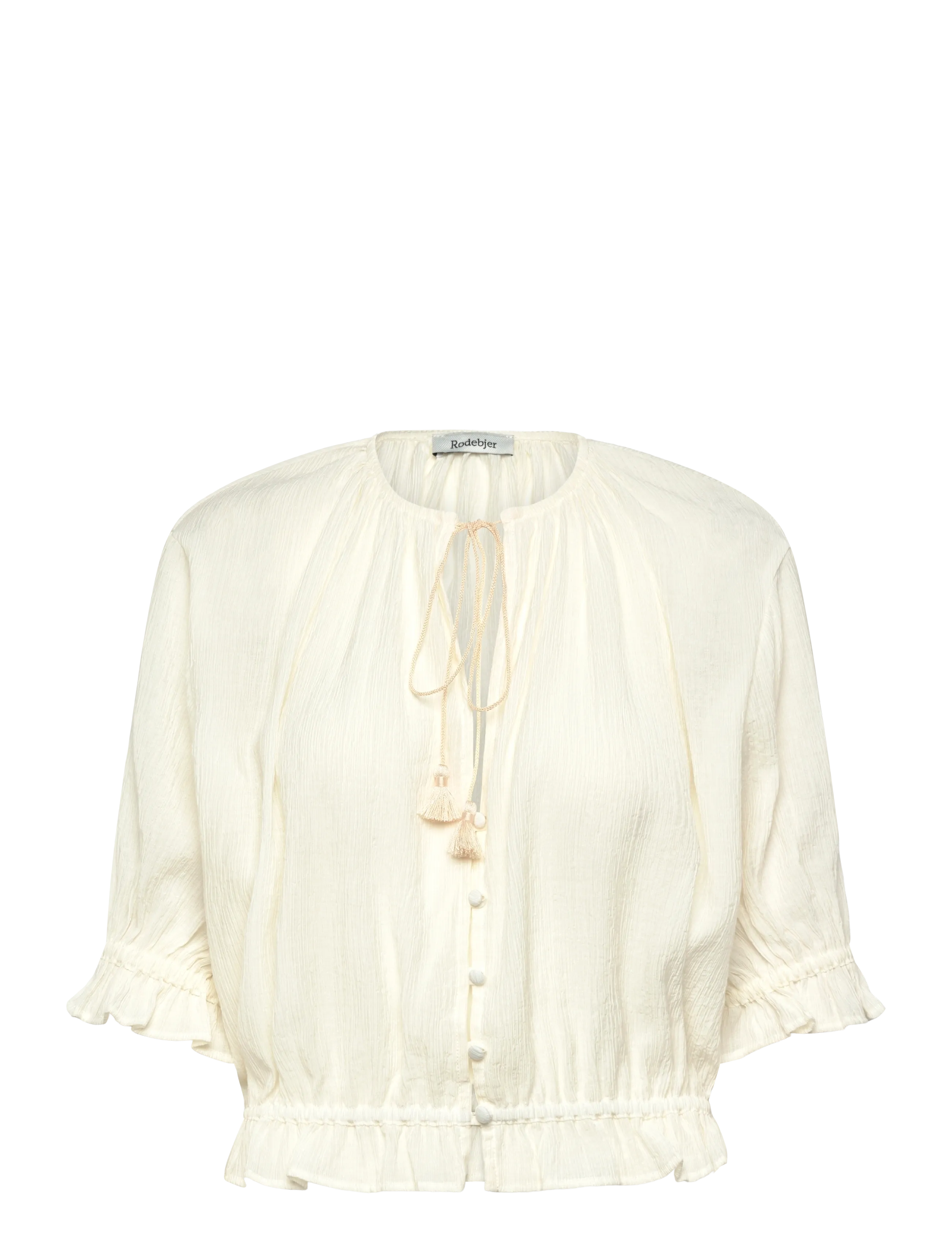 RODEBJER Rodebjer Perla Plisse Cream - M - Damen