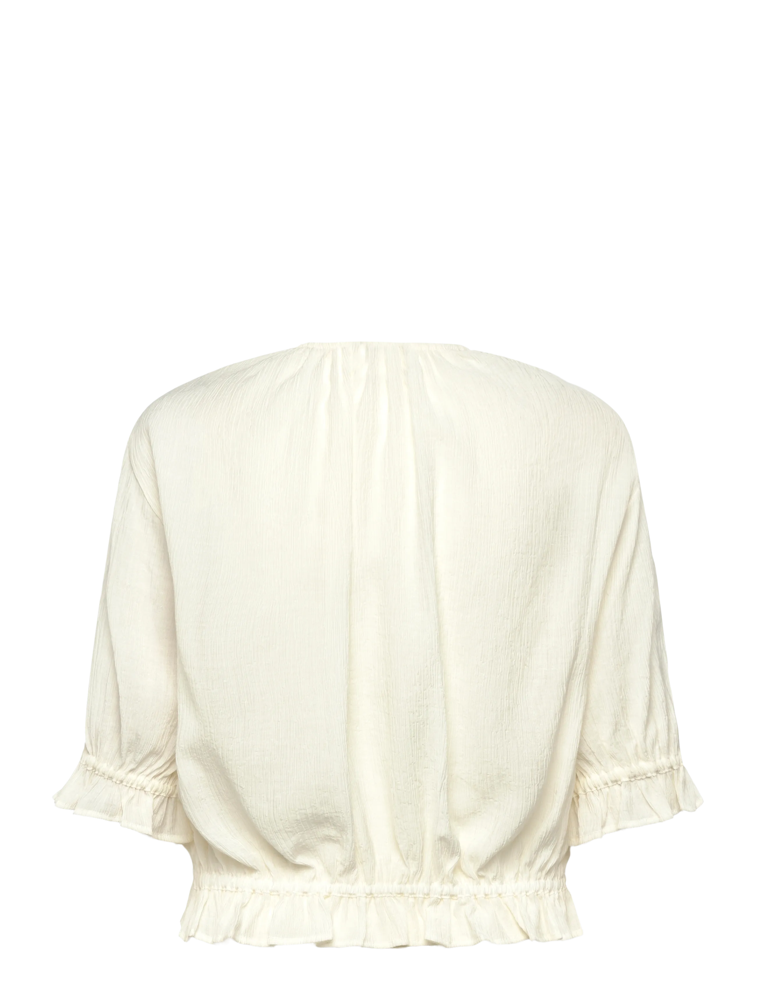 RODEBJER - Rodebjer Perla Plissé - kortærmede bluser - gardenia cream - 2