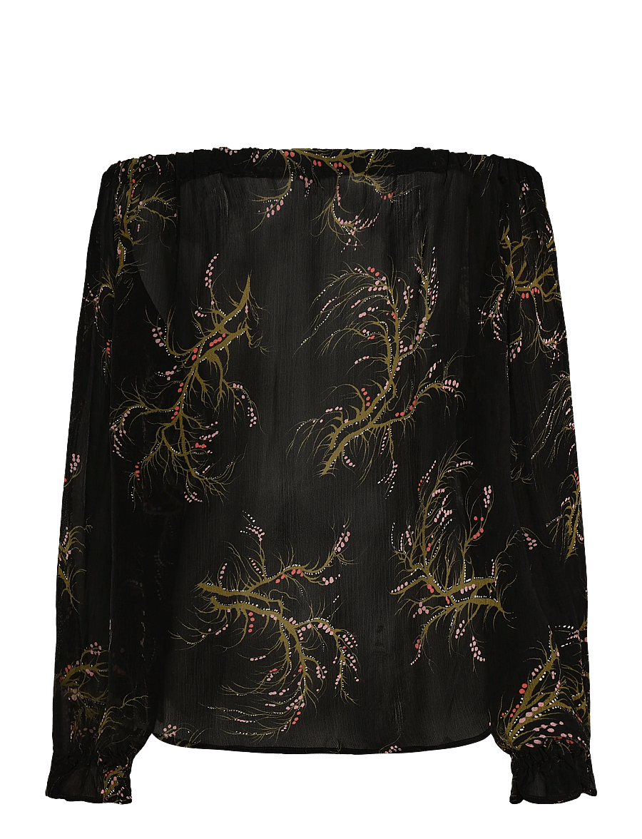 RODEBJER - RODEBJER SALVIA SEAWEED - långärmade blusar - black/olive - 1