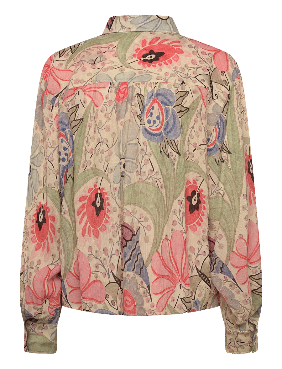 RODEBJER - Rodebjer Taylor Ducharne - long-sleeved shirts - coral multi - 1