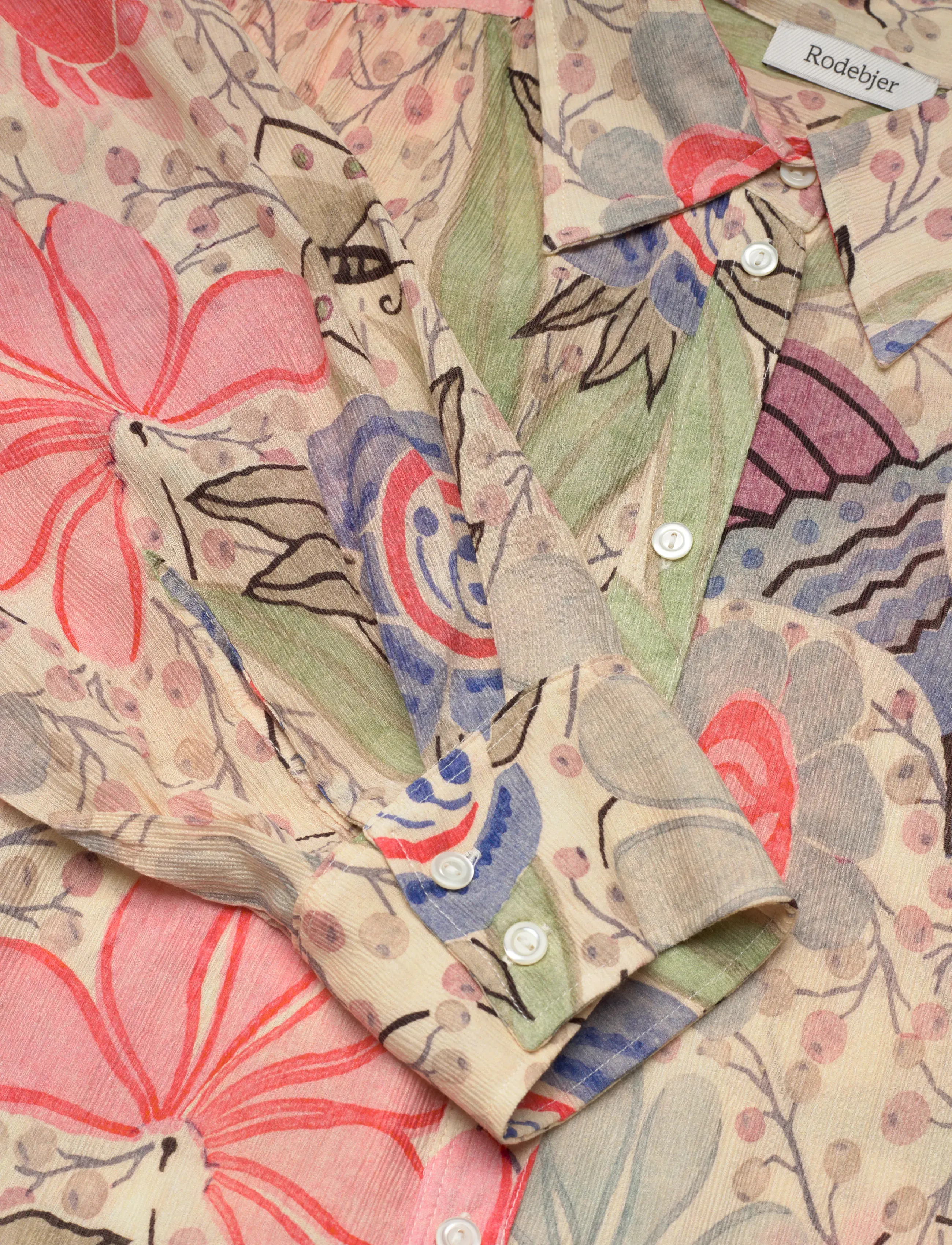RODEBJER - Rodebjer Taylor Ducharne - long-sleeved shirts - coral multi - 2