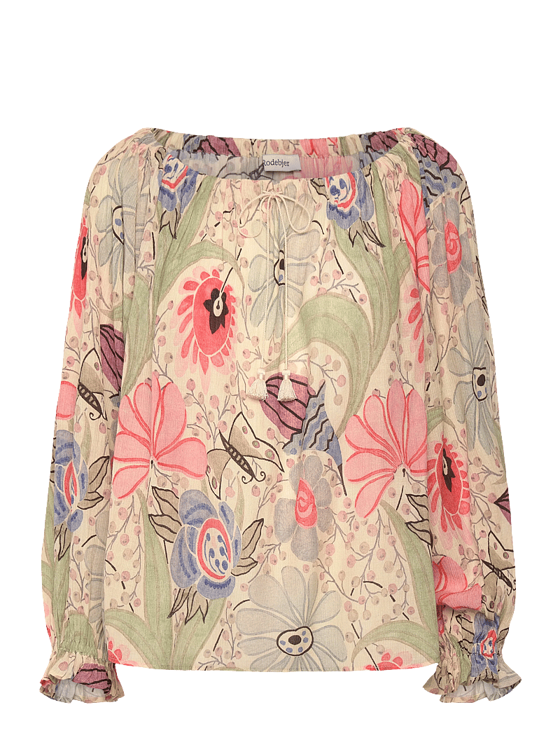 RODEBJER - Rodebjer Salvia Ducharne - långärmade blusar - coral multi - 1