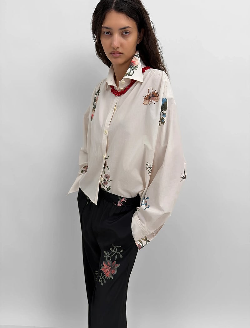 RODEBJER - Rodebjer Taylor Duchess Ctn - langärmlige hemden - cream multi - 3