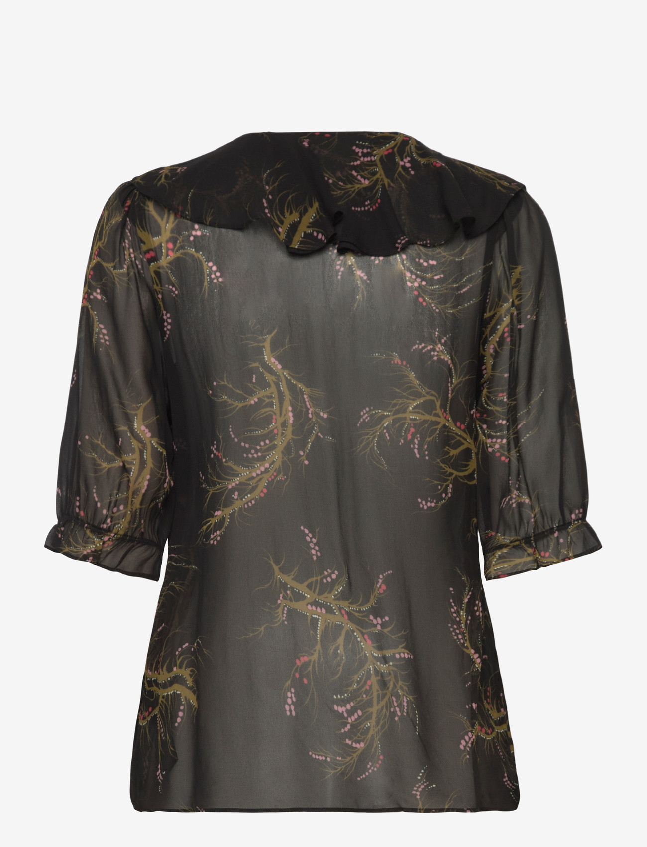 RODEBJER - Rodebjer Xandria Seaweed - short-sleeved blouses - black/olive - 2
