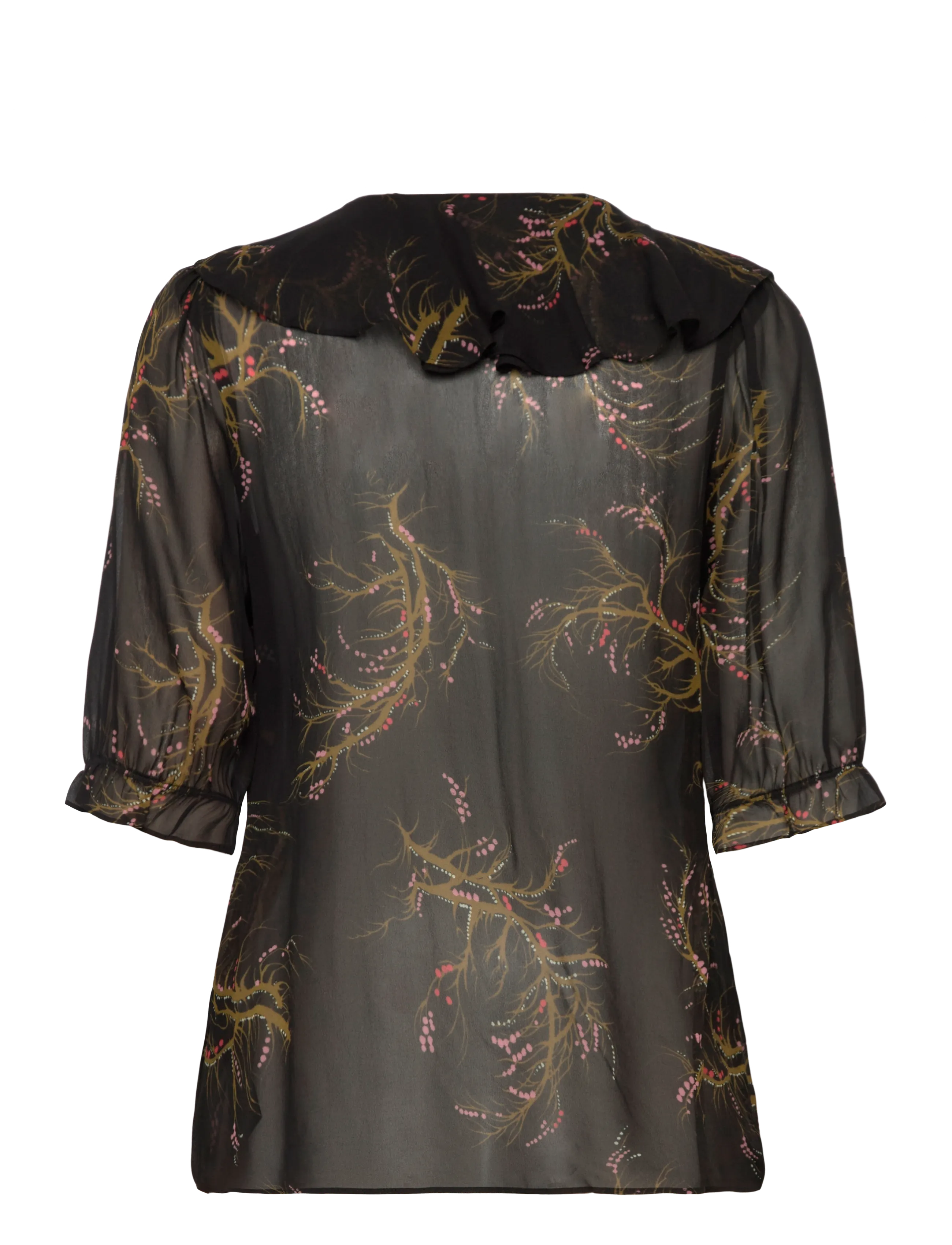 RODEBJER - Rodebjer Xandria Seaweed - blūzes ar īsām piedurknēm - black/olive - 2