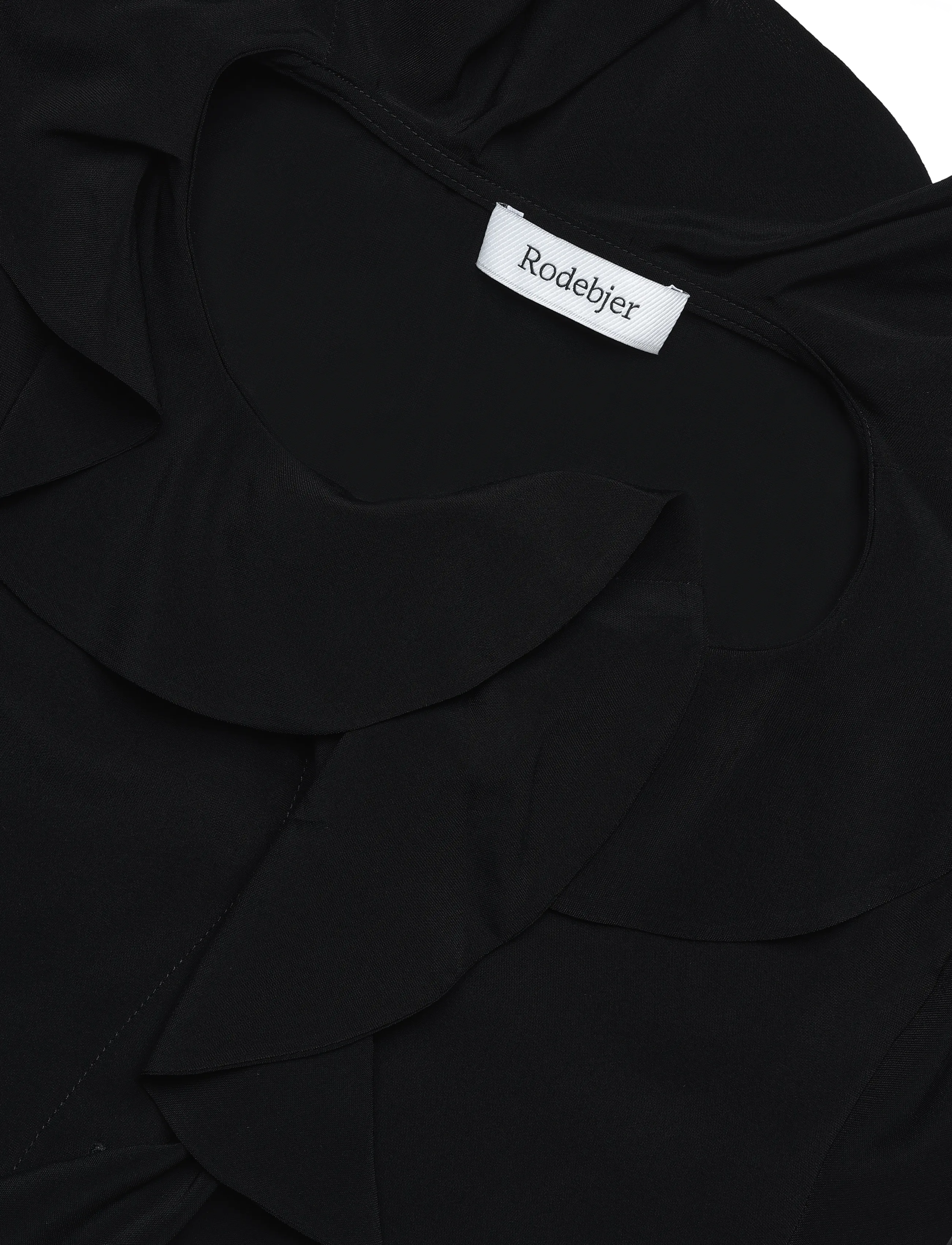 RODEBJER - Rodebjer Xilla Fluid Solid - kurzärmelige blusen - black - 2