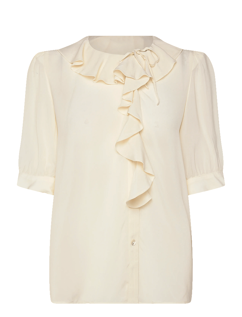 RODEBJER - Rodebjer Xilla Fluid Solid - kortærmede bluser - off white - 0
