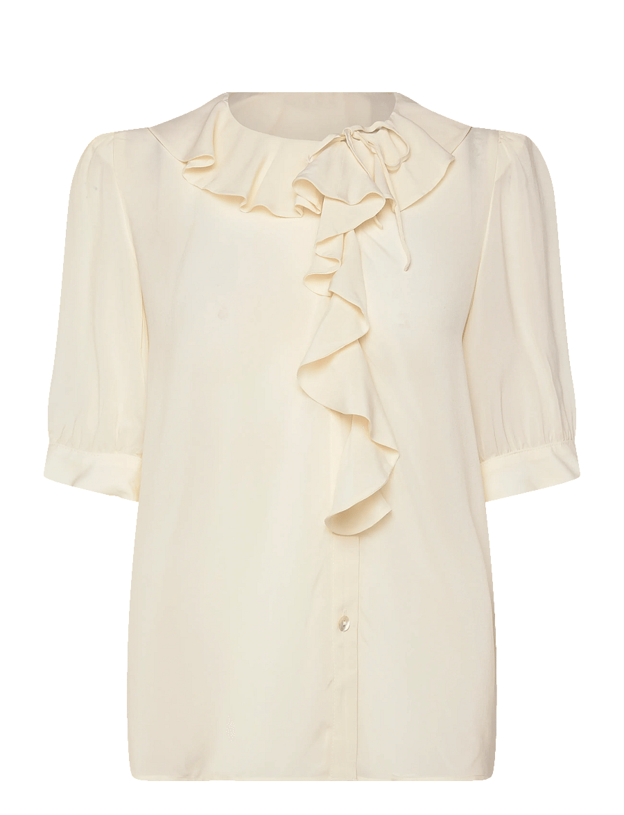 RODEBJER - Rodebjer Xilla Fluid Solid - kortærmede bluser - off white - 0
