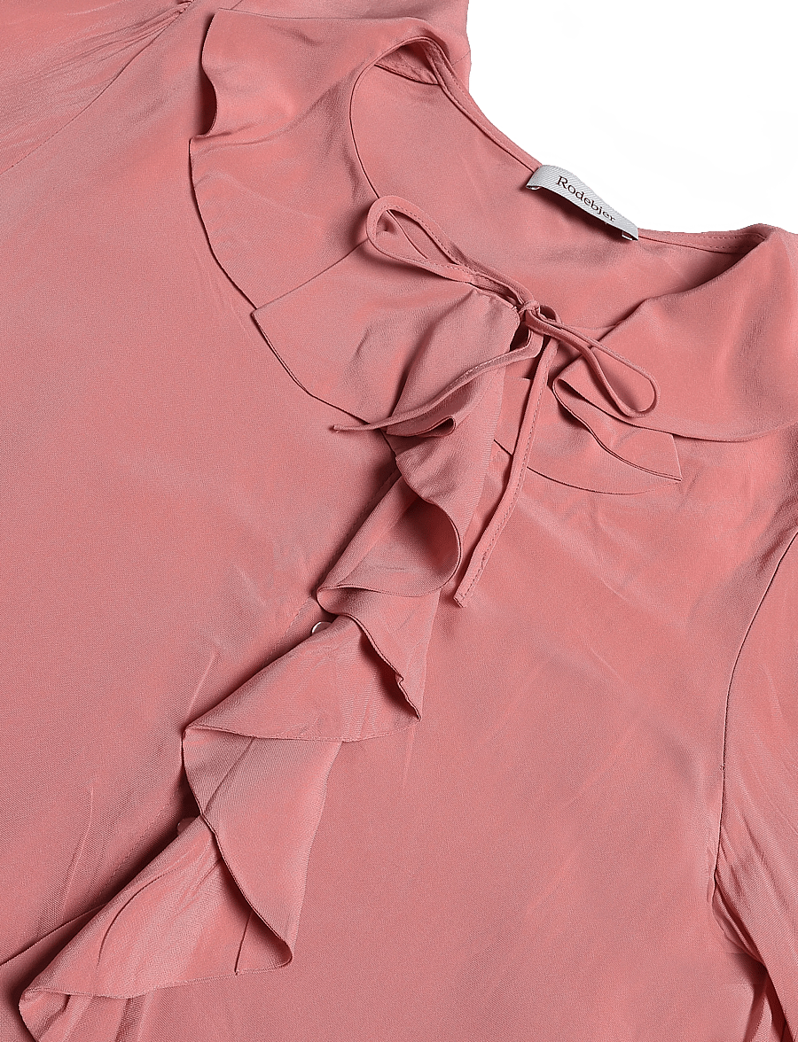 RODEBJER - Rodebjer Xilla Fluid Solid - blusar med trekvartsärmar - rock pink - 5
