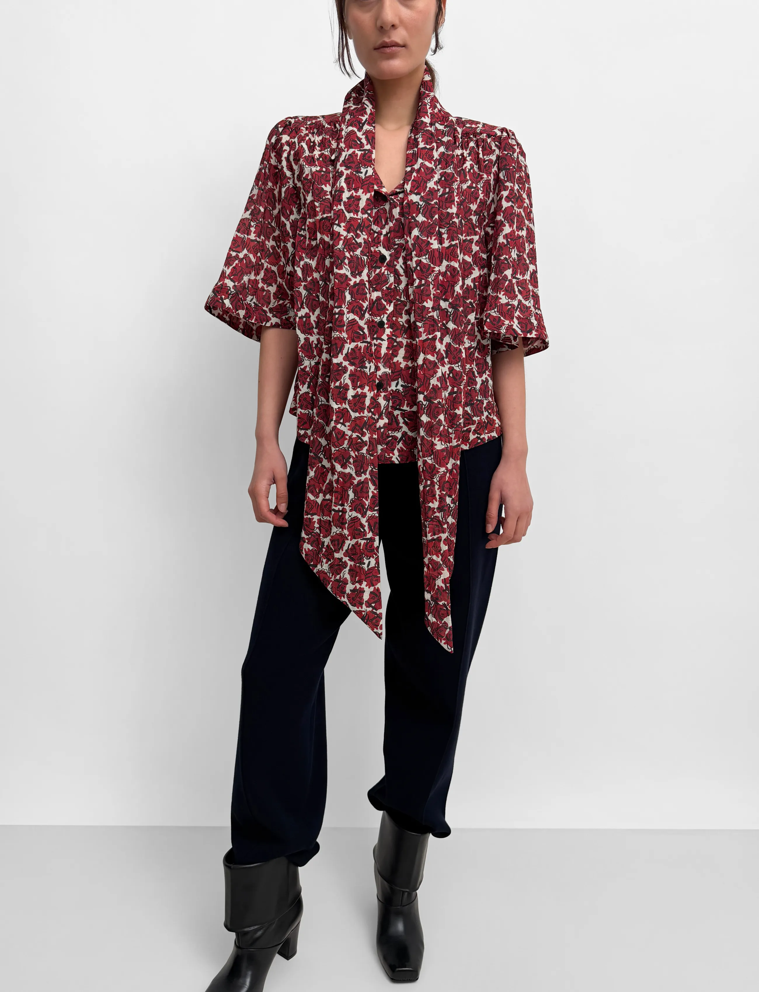 RODEBJER - Rodebjer Anya Airy Prt - vintage horse grape - 0